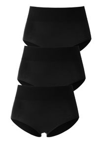 Taillenslip Lascana, Damen, Gr. 36/38, 3 Stk., schwarz, Obermaterial: 94% Modal (TENCEL&trade;), 6% Elasthan, unifarben, Unterhosen Taillenslip, mit besonders komfortablem B&uuml;ndchen