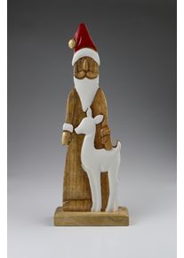 Dekofigur AM Design "Dekoobjekt aus Holz", braun, B:18cm H:60cm, Holzwerkstoff, Dekofiguren, Dekofigur, BxH: 18x60 cm