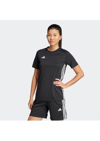 Fu&szlig;balltrikot adidas Performance "TIRO 25 ESSENTIALS TRIKOT", Damen, Gr. M, schwarz-wei&szlig; (schwarz, wei&szlig;), Obermaterial: 100% Polyester, Rundhals, Trikots Fu&szlig;balltrikot