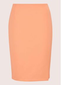 Madeleine Mode Sommerrock MADELEINE "Rock Schlanker Rock mit Schlitz", Damen, Gr. 38, orange (pfirsich), Obermaterial: 92% Polyester PES. 8% Elasthan EL., Modern, normal, R&ouml;cke Sommerrock