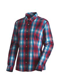 Funktionsbluse Maier Sports "Nanni", Damen, Gr. 54, nightbreak, 85% Polyester, 15% Viskose, Blusen Funktionsbluse, Damen Bluse, leichte Langarmbluse, Blusen-Shirt, Karobluse, Reg Fit
