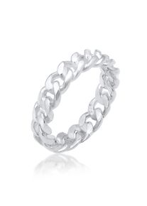 Silberring Elli "Ring Panzer Design Bandring 925 Silber" Gr. 54, silber, Fingerringe, Damen, 54, Silber 925 (Sterlingsilber), Silberring