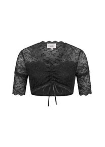 N&uuml;bler Dirndlbluse N&Uuml;BLER "Dirndlbluse kurzarm Nena", Damen, Gr. 50, schwarz, Obermaterial: 85% Polyester PES. 15% Elasthan EL., Blusen Dirndlbluse