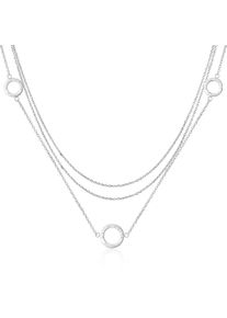 Edelstahlkette AILORIA "Halskette ANNABELLE", Damen, silber, Halsketten Edelstahlkette