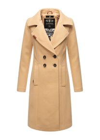 Wintermantel Navahoo "Wintermantel Wooly", Damen, Gr. S, beige, Obermaterial: 90% Polyacryl PAN. 8% Viskose CV. 2% Elasthan EL. Obermaterial: Futter: 100% Polyester PES., M&auml;ntel Wintermantel
