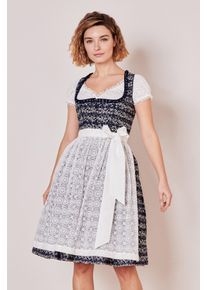 Kr&uuml;ger Dirndl KR&Uuml;GER "Dirndl Minna (60cm)", Damen, Gr. 38, blau, Obermaterial: 100% Baumwolle CO., Kleider Dirndl