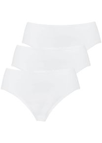 H&uuml;ftslip Nina von C. "3er Pack Damen H&uuml;ftslip Daily", Damen, Gr. 46, wei&szlig;, Obermaterial: 100% Baumwolle CO., Unterhosen H&uuml;ftslip