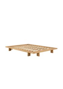 Bettgestell Karup Design "JAPAN BED Futonbett aus FSCzertifiziertem Massivholz, zeitlos, bequem", oiled oak, B:168cm H:20cm L:228cm, Betten, Bettgestell, Eiche, inkl. Lattenrost, ohne Matratze, Made in Europa