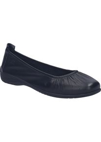 Ballerina Josef Seibel "Fenja 36, black-black", Damen, Gr. 40, schwarz (schwarz, schwarz), Obermaterial: 100% Rindsleder Leather cow., Schuhe Ballerina