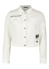 Jeansblazer Betty Barclay "Jeansjacke langarm", Damen, Gr. 42, wei&szlig; (rohwei&szlig;), Obermaterial: 92% Baumwolle CO. 6% Elastomultiester ELE. 2% Elasthan EL., Blazer Jeansblazer