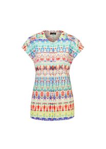 Kurzarmbluse GOLDNER "Kurzarm Printbluse f&uuml;r Damen multicolor", Damen, Gr. 48, bunt (bunt, gemustert), Obermaterial: 100% Viskose CV., Sonstiges, Blusen Kurzarmbluse, Kn&ouml;pfe