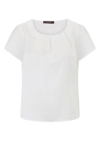 Satinbluse Vera Mont "Satin-Bluse kurzarm", Damen, Gr. 44, wei&szlig; (rohwei&szlig;), Obermaterial: 100% Polyester PES., Blusen Satinbluse