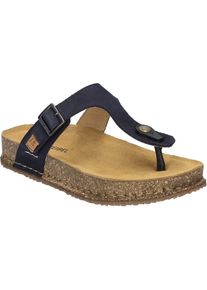 Zehentrenner Josef Seibel "Hannah 09, ocean", Damen, Gr. 41, blau (ocean), Obermaterial: 100% Rindsleder Leather cow., Schuhe Zehentrenner