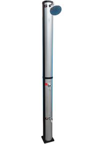 Solardusche MY POOL BWT "Alustyle Exklusiv", silber (silberfarben), B:16cm H:215cm, Chrom, Kunststoff, Outdoorduschen, Solardusche, 215 cm H&ouml;he, 40 l Tank