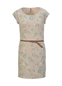G.I.G.A. by Killtec Sommerkleid "GS 43 WMN DRSS", Damen, Gr. 44, Normalgr&ouml;&szlig;en, beige (hellbeige), Oberstoff: 93% Baumwolle, 7% Viskose, G.I.G.A. DX BY KILLTEC, Kleider Sommerkleid, Sommerkleid mit Flechtg&uuml;rtel, All Over Print, Baumwolle, Taschen