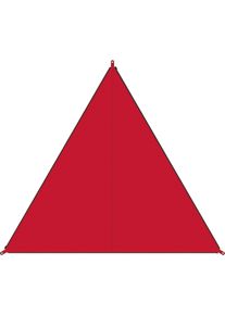 Sonnensegel BENT "Zip-Canvas", rot (rot, rv schwarz), Sonnensegel, B/T: 250cm x 250cm, Polyester, Sonnensegel, B:250cm T:250cm