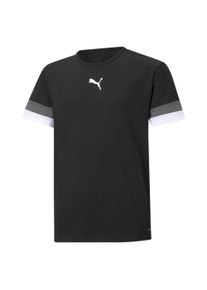 Fu&szlig;balltrikot Puma "TEAMRISE JERSEY JR", Kinder, Gr. 176, schwarz-wei&szlig; (Puma schwarz, smoked pearl, Puma wei&szlig;), Netz, Obermaterial: 100% Polyester, unifarben, slim fit normal, Rundhals, Trikots Fu&szlig;balltrikot, Fu&szlig;ball, Kurzarm, mit Rundhalsausschnitt, mit DryCELL Technologie