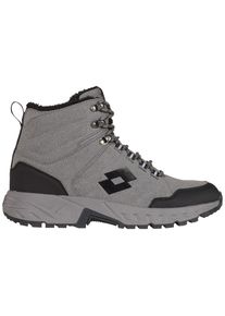Winterboots Lotto, Herren, Gr. 48, schwarz (grau, schwarz), Kunstfaser, Synthetik, mehrfarbig, Schuhe Winterboots, - mit w&auml;rmendem Innenfutter