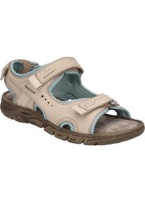 Sandale Josef Seibel "Brenda 01, beige-kombi", Damen, Gr. 38, beige (beige, kombi), Obermaterial: 80% Rindsleder Leather cow. 20% Textilmaterial TEXMAT., Schuhe Sandale
