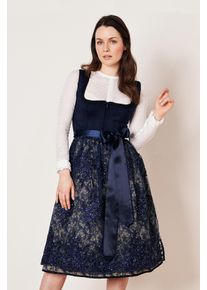 Kr&uuml;ger Dirndl KR&Uuml;GER "Dirndl Aislinn (70cm)", Damen, Gr. 38, blau, Kleider Dirndl