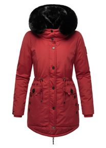 Wintermantel Navahoo "Wintermantel Sweety Deluxe", Damen, Gr. XL, rot (blood rot), Obermaterial: 60% Baumwolle CO. 40% Nylon NY. Obermaterial: Futter: 100% Polyester PES. 100% Polyester PES., M&auml;ntel Wintermantel
