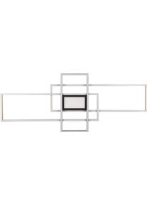 Trio LEUCHTEN LED Deckenleuchte "Irvine", braun (messing matt), 1, H: 6,5cm, 1 Stk., Leuchten, Deckenlampe mit Fernbedienung, Lichtfarbe einstellbar, dimmbar, Memory, LED Deckenleuchte