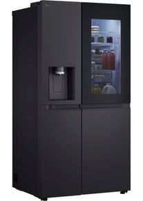 LG Side-by-Side "GSGE91EVAC", Energieeffizienz: C, essence schwarz steel, Rechtsanschlag, nicht wechselbar, K&uuml;hlschr&auml;nke, Side-by-Side