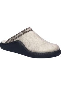 Hausschuh Josef Seibel "Monaco D 05, natur-kombi", Damen, Gr. 45, beige (natur, kombi), Obermaterial: 100% Textilmaterial TEXMAT., Schuhe Hausschuh