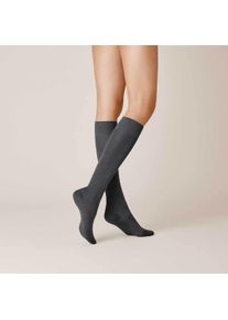 Kniestr&uuml;mpfe Kunert "Kniestrumpf Sensual Cotton", Herren, Gr. 39-42, wei&szlig; (winterwei&szlig; 2030), Obermaterial: 62% Baumwolle CO. 33% Polyamid PA. 5% Elasthan EL., Socken Kniestr&uuml;mpfe