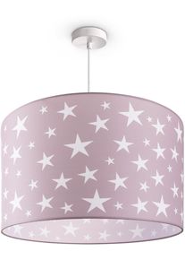 Paco Home Pendelleuchte "Capri 315", wei&szlig; (rosa), 1, &Oslash; 45,5cm H: 27cm, Leuchten, Kinderlampe Deckenlampe LED Kinderzimmer Sternenhimmel Motiv E27, Pendelleuchte