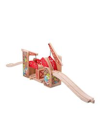 Bigjigs Wooden Rails Double Lift Bridge Graffiti