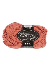 Creativ Company Cotton yarn Size 8/8 L: 80-85 M Terracotta - 50gr.