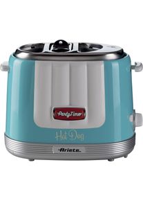 Ariete Hotdog-Maker "206B Party Time blau", blau, B:21cm H:27cm T:16cm, Hot-Dog-Maker, Hotdog-Maker