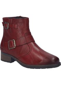 Stiefelette Josef Seibel "Kate 21, bordeaux", Damen, Gr. 44, rot (bordeaux), Obermaterial: 100% Rindsleder Leather cow., Schuhe Stiefelette