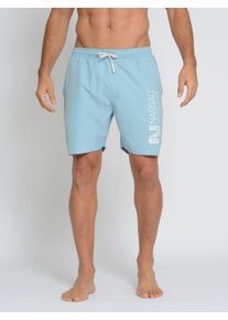 Badehose NASSAU BEACH "Badehose NB231018", Herren, Gr. XL, US, blau (light blau), Obermaterial: 100% Polyester COOLMAX PES(Coolmax)., Badehosen Badehose