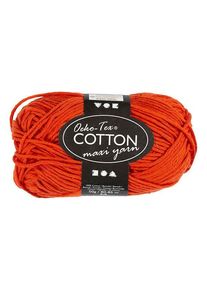 Creativ Company Cotton yarn Size 8/8 L: 80-85 M Red - 50gr.