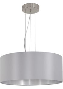 Eglo H&auml;ngeleuchte "MASERLO", grau (grau, silberfarben), 3, &Oslash; 53cm, Leuchten, Pendelleuchte, Pendellampe, Wohnzimmer, Esszimmer, gem&uuml;tlich, 110x53cm, H&auml;ngeleuchte