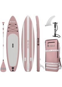 Inflatable SUP-Board YEAZ "SUP Board und Kit LIDO - EXOTRACE - SET", pink, Wassersportboards, Inflatable SUP-Board