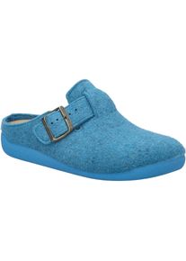 Hausschuh Josef Seibel "Cara 01, azur", Damen, Gr. 39, blau (azur), Obermaterial: 100% Textilmaterial TEXMAT., Schuhe Hausschuh