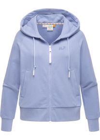 Kapuzensweatjacke Ragwear "Sweatjacke Taila", Damen, Gr. XL, blau, Obermaterial: 70% Baumwolle CO. 30% Polyester PES., Sweatjacken Kapuzensweatjacke