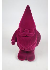 Weihnachtsfigur AM Design "Santa mit samtweichem Flock", fuchsia, B:17cm H:55cm T:12cm, Kunststoff, Dekofiguren, Weihnachtsfigur, aus Kunststoff, H&ouml;he 55 cm, in verschiedenen Farben