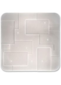 N&auml;ve N&Auml;VE LED Deckenleuchte "Luxor", wei&szlig;, 1, H: 6,5cm, 1 Stk., Leuchten, Kristalleffekt, dimmbar, CCT, Nachtlicht-/Memoryfunktion,Fernbedienung, LED Deckenleuchte