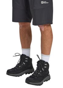 Wanderschuh Jack Wolfskin "CYROX TEXAPORE MID M", Herren, Gr. UK12-EU47, Normalschaft, phantom, Obermaterial: Synthetik. Obermaterial 2: Textilmaterial. Futter: Polyester, Schuhe Wanderschuh