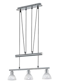 TRIO LEUCHTEN LED Pendelleuchte "LEVISTO", grau (nickelfarben), 3, Leuchten, LED H&auml;ngelampe, LED H&auml;ngeleuchte, LED Pendelleuchte