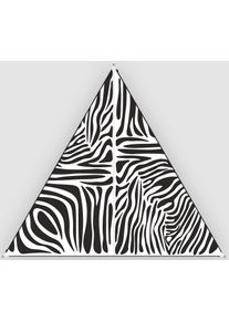 Sonnensegel BENT "Verbindbares Sonnensegel TC-Zip-Canvas Single", schwarz-wei&szlig; (zebra druck, rv schwarz), Sonnensegel, B/T: 250cm, Polyester, Sonnensegel, B:250cm