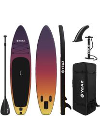 Inflatable SUP-Board YEAZ "SUP Board und Kit SUNSET BEACH - EXOTRACE - SET", lila, Wassersportboards, Inflatable SUP-Board