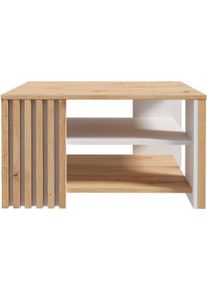 Couchtisch FORTE "Cardigan", braun (artisan eiche, wei&szlig;, artisan eiche), B:80cm H:45cm T:80cm, Tische, Couchtisch