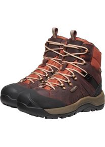 Winterstiefel Keen "REVEL IV MID POLAR", Damen, Gr. 40,5, rot (andorra, safari), Leder, Schuhe Winterstiefel, Snowboots, Winterboots, Winterschuhe