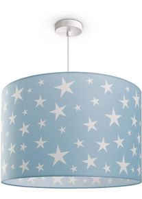 Paco Home Pendelleuchte "Capri 315", wei&szlig; (blau), 1, &Oslash; 45,5cm H: 27cm, Leuchten, Kinderlampe Deckenlampe LED Kinderzimmer Sternenhimmel Motiv E27, Pendelleuchte