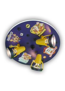 Niermann Deckenleuchte "Strahler Paw Patrol - Pawsitive Pups", bunt (blau, bunt), 3, &Oslash; 35cm H: 15cm, 1 Stk., Leuchten, Kinderzimmer, Kinderlampe, Deckenleuchte
